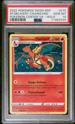 Special Delivery Charizard PSA 10 - SWSH075 - Sword And Shield Promo - Pokemon - Image 1