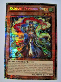 Yugioh! Radiant Typhoon Swen Dood-En014 Starlight Rare Near Mint!! - Image 1