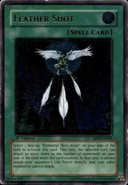 Feather Shot 1st Ed Ultimate Rare EEN-EN042 Yu-Gi-Oh! - Image 1
