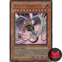 Yugioh Winged Kuriboh LV10 CRV-EN005 Ultra Rare 1st Edition MP - Image 1