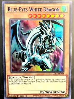 Yugioh Blue-Eyes White Dragon Ultra Rare 1st Edition LDS2-EN001 NM-M - Image 1