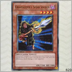 Gravekeeper's Spear Soldier - SDMA-EN010 - Common 1st Edition Yugioh - Image 1