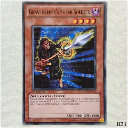 Gravekeeper's Spear Soldier - SDMA-EN010 - Common 1st Edition Yugioh - Image 1