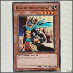 Gravekeeper's Commandant - SDMA-EN017 - Common 1st Edition Yugioh - Image 1