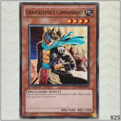 Gravekeeper's Commandant - SDMA-EN017 - Common 1st Edition Yugioh - Image 1