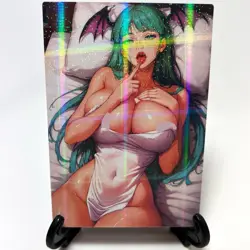 Darkstalkers Morrigan Aensland Sexy Hot Anime Waifu Girl Goddess Story Art Card - Image 2