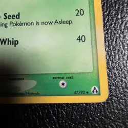 WEEPINBELL Legend Maker Stamped POKEMON Holo 2006 Trading Card 47/92 - HP/DMG - Image 5