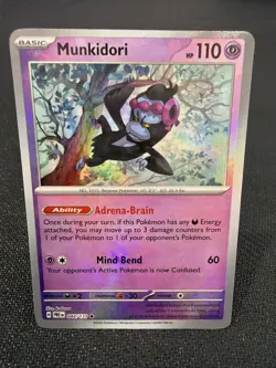 Pokemon Card - Munkidori 044/131 Master Ball Reverse Prismatic Evolutions - Image 1