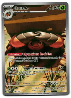 Crustle 186/182 - Destined Rivals Illustration Rare Pokemon TCG - LP Card - Image 1