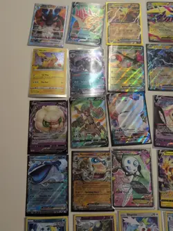 Pokemon Card Lot Halos/Full Art/ VMax (75cards) NM - Image 5