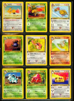 1999 Pokemon 1ST EDITION Jungle Set NEAR COMPLETE Non Holo UNCOMMON COMMON Cards - Image 2