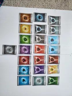 2 Full Sets And A Couple Duplicates Of Holo Energy Pokemon Cards 22 Cards - Image 1