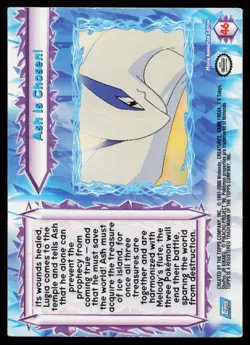Pokemon Topps 2000 Lugia Movie Ash Is Chosen 46 Holo Pokemon Card - Image 2