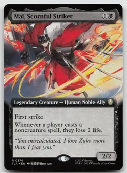 Mai, Scornful Striker (Extended Art) R Normal Avatar: The Last Airbender 374 NM - Image 1
