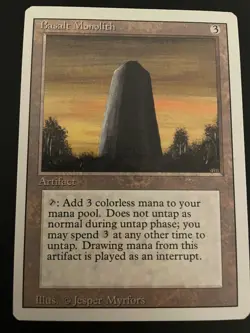 Basalt Monolith Revised NM Magic Karte MtG, Mana Artifact Artefakt - Image 1
