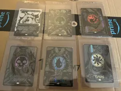 Secret Lair - Venom Lands Oil Full Set - 1 of Each Land & Peer Into The Abyss NM - Image 1