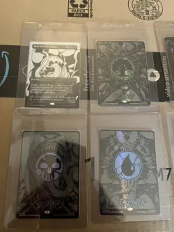 Secret Lair - Venom Lands Oil Full Set - 1 of Each Land & Peer Into The Abyss NM - Image 2