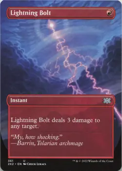 Lightning Bolt (Borderless) U Double Masters 2022 361 - LP - Image 1