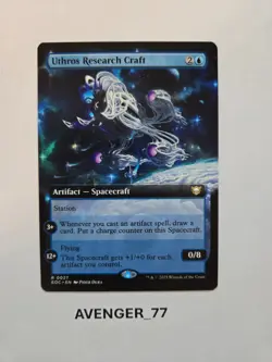 Magic MTG Uthros Research Craft #0027 Commander Edge of Eternities Extended Art - Image 1