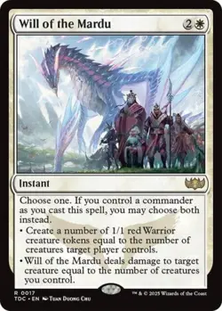 MTG English Will of the Mardu NM Normal Commander: Tarkir: Dragonstorm - Image 1