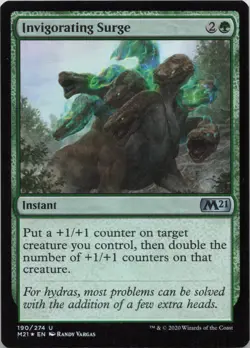 Invigorating Surge - FOIL - U Core Set 2021 190 - MTG - Image 1