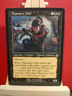 Massacre Girl (Retro) - Ravnica Remastered - Rare - NM - MTG - Image 1