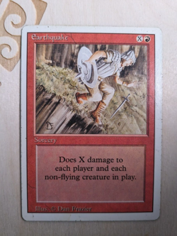 MTG - Earthquake - Revised Edition - Red - Rare - Sorcery - LP Condition - Image 1