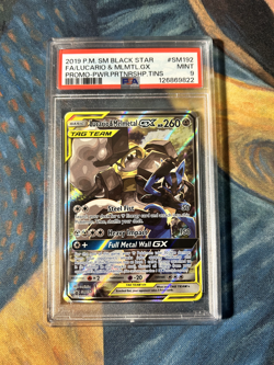 Pokemon TCG - Lucario & Melmetal GX SM192 Tag Team Promo PSA 9 - Image 1