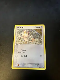 Meowth 69/112 Holo Rare NM/LP Pokemon TCG W/ Toploader - Image 2