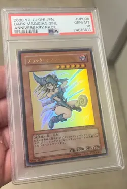 Yugioh Card Dark Magician Girl Ultra Rare PSA 10 Anniversary Pack YAP1-JP006 - Image 1
