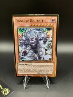 Yu-Gi-Oh! Danger! Bigfoot! MGED-EN018 Gold Ultra Rare 1st Ed *Pack Fresh* - Image 1