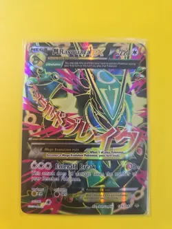 Pokemon TCG Mega M Rayquaza EX Roaring Skies Full Art Card 105/108 - Image 1