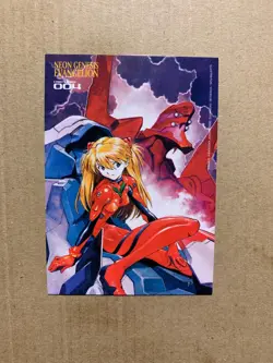 Asuka Langley 004 Rare Illustration - Neon Genesis Evangelion Card - NM/Mint - Image 1