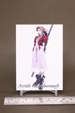 Aerith Final Fantasy VII Art Museum Card TCG Japanese Square Enix 2-074 b - Image 2