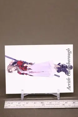 Aerith Final Fantasy VII Art Museum Card TCG Japanese Square Enix 2-074 b - Image 3