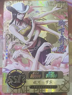 One Piece Robin Flower H Anime Manga SSR Rare Mint Holo Trading Card CCG TCH - Image 1