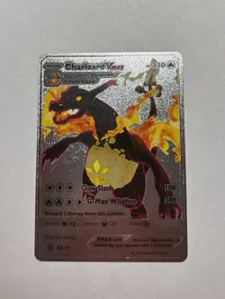 Shiny Charizard Vmax Silver Display Card G-Max Wildfire HP330 Mint/NM - Image 1