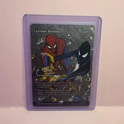 Leyline Binding Borderless - N/M - Spider Man - MTG Magic The Gathering Card - Image 1