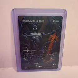 Venom King In Black Borderless - N/M - Spider Man - MTG Magic The Gathering Card - Image 1