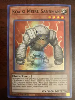 SESL-EN049 Koa'ki Meiru Sandman Super Rare 1st Edition Mint YuGiOh Card - Image 1