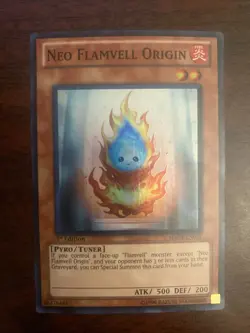HA04-EN031 Neo Flamvell Origin Super Rare 1st Edition Mint YuGiOh Card - Image 1