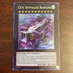 NUMH-EN046 CXyz Skypalace Babylon Secret Rare UNL Edition Mint YuGiOh Card - Image 1