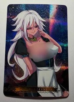SEXY HEROINE WAIFU Maid Android 21 DRAGON BALL Z ACG PRISMATIC HOLOFOIL CARD NM - Image 1