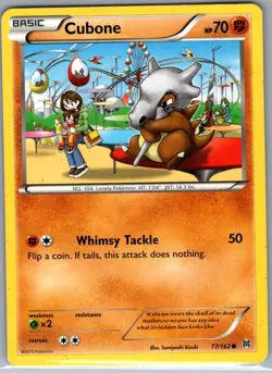 Cubone 77/162 Non Holo XY - BREAKthrough - Pokemon Card - NM - Image 1