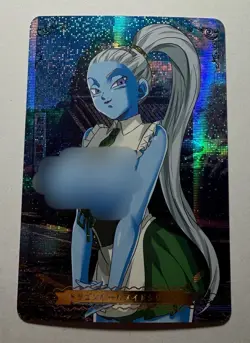 SEXY HEROINE WAIFU Maid Vados DRAGON BALL Z ACG PRISMATIC HOLOFOIL CARD NM - Image 1
