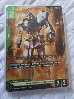 Gundam Card Game - GD02-021 LR Gundam AGE-1 Normal - Pack Fresh - Image 1