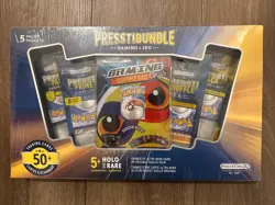 Presstibundle TCG Pokemon Card Mystery Bundle 50+ Cards 5+ Holo Unopened Sealed - Image 1
