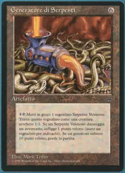 Serpent Generator Legends (ITALIAN) NM Artifact Rare CARD (245824) ABUGames - Image 1