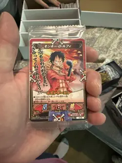 One Piece Kizuna Boost Card Battle Promo Sealed Luffy PJ-04-06 Bandai 2015 Japan - Image 1