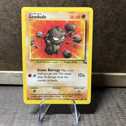 Geodude 47/62 Fossil Set - LP - WOTC Pokemon TCG Card WOTC - Image 1